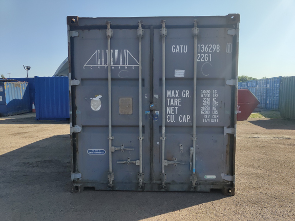 A 20 x 8ft Standard Container in As-Is condition, located in Glasgow